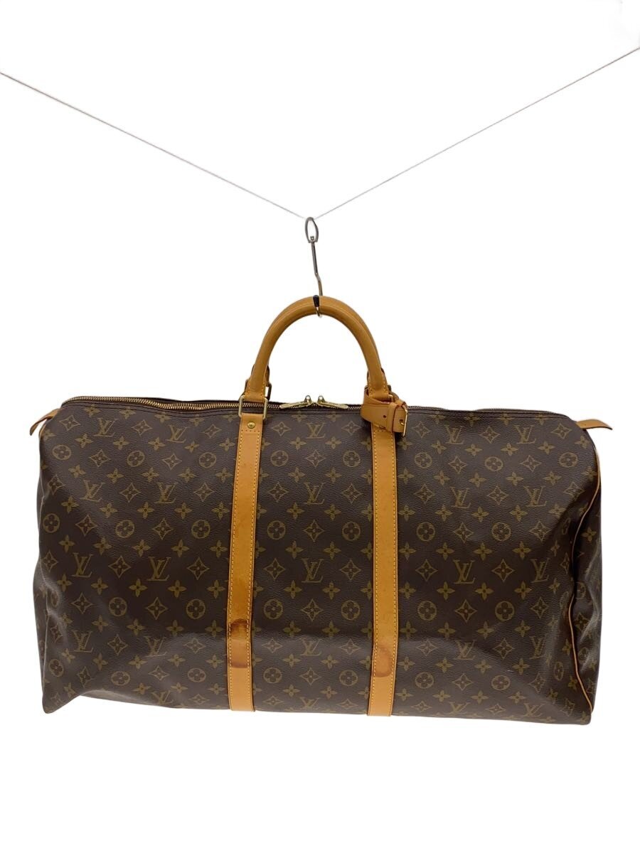【中古】LOUIS VUITTON◆キーポル60_モノグラム・帆布/PVC/BRW【御徒面子】