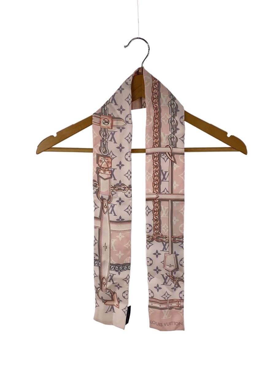 【中古】LOUIS VUITTON◆バンドー・モノグラムコンフィデンシャル_モノグラム_PNK/地絹/PNK/レディース//【服飾雑貨他】
