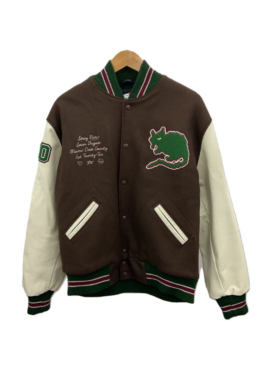 【中古】STRAY RATS◆スタジャン/M/ウール/BRW【メンズウェア】|2nd STREET 店