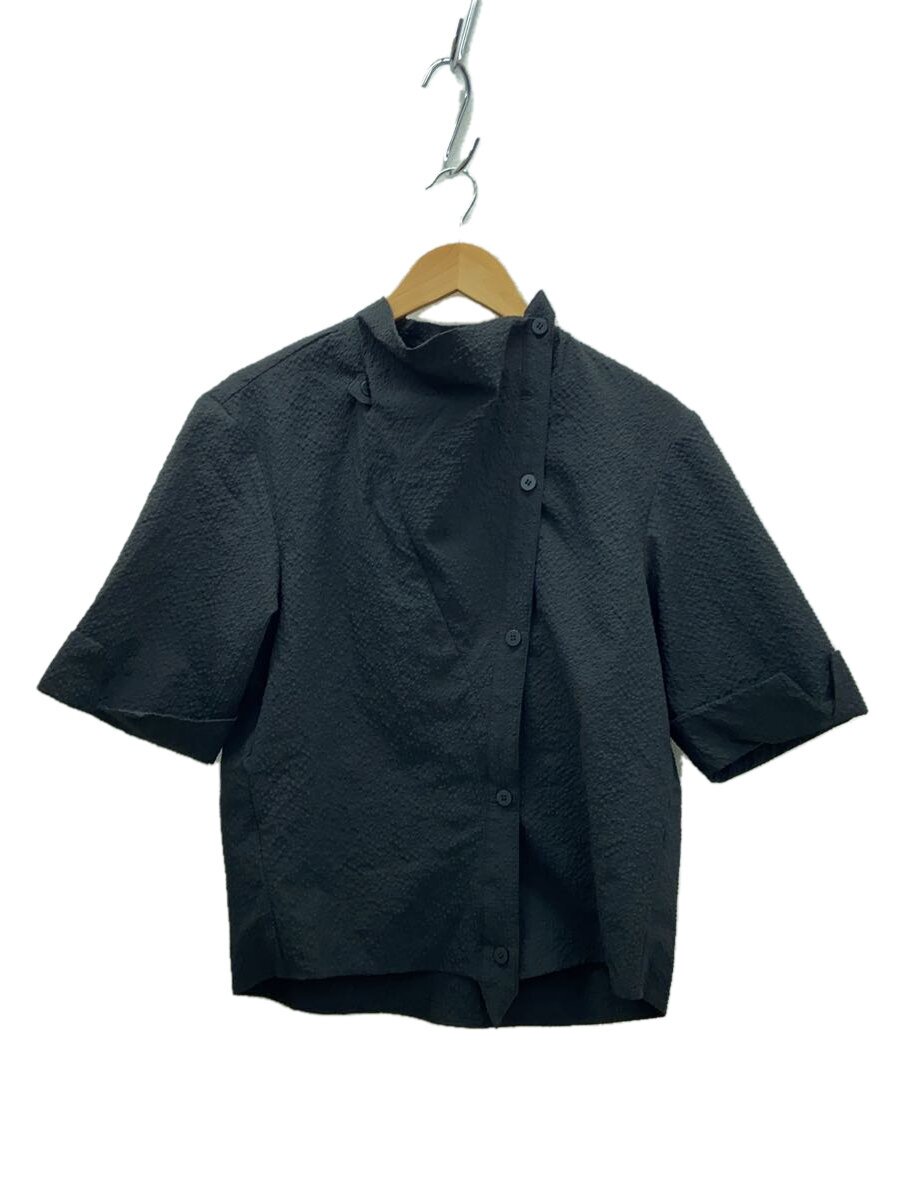 【中古】WrinkleFinishMiddleSleeveShirt/BEVAN UP/半袖プルオーバー/2/--/BLK【メンズウェア】
