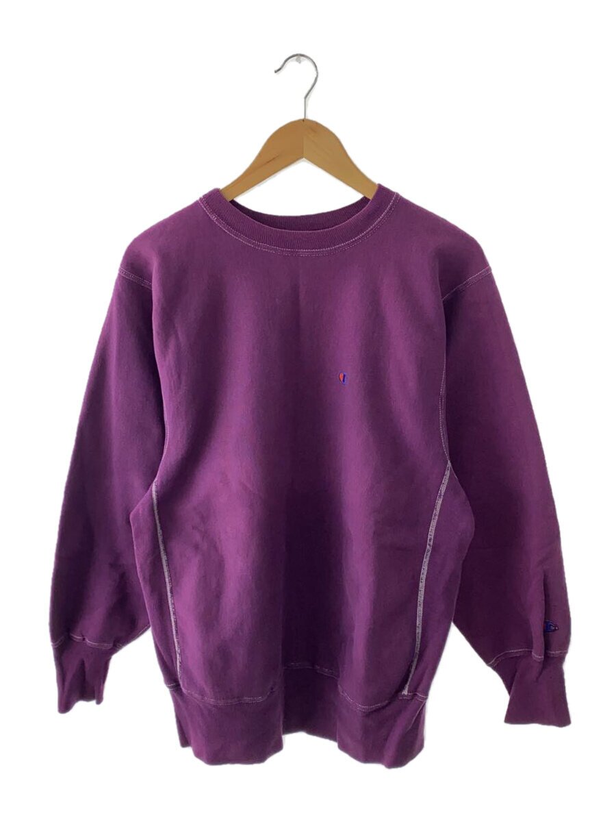 【中古】Champion◆reverse weave/白編み目/裏起毛汗水/綿織物/BRD【メンズウェア】