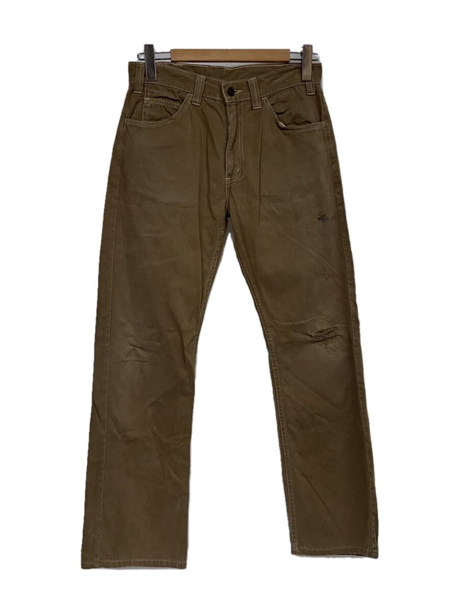 【中古】Levi’s◆60-70s/BIGE/極東工業プラント/376目じるし/サクラ色編み目/下つ方/綿織物/ベージュ/無地【メンズウェア】