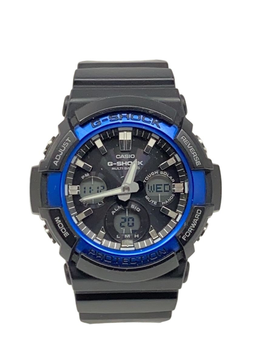【中古】CASIO◆ウオッチ/デジアナ/天然ゴム/BLK/BLK/ーー/GAW-100B【服飾雑貨他】