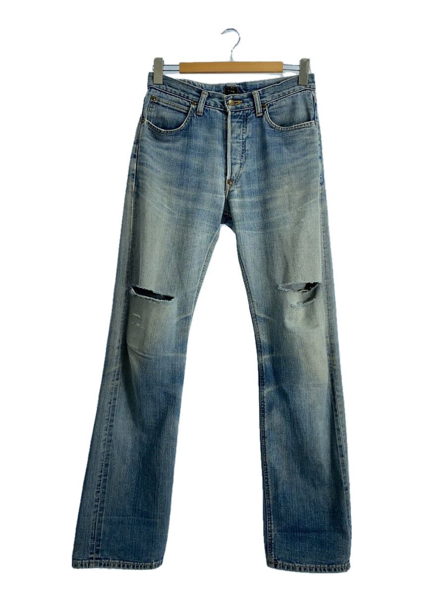 【中古】Lee◆1950s/真っただ中赤引き船/101B/片耳/左綾ジーンズ/引っ切り無いズボン下/IDG/無地【メンズウェア】