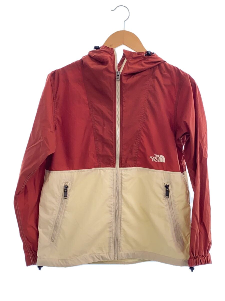【中古】THE NORTH FACE◆COMPACT JACKET_パウダーコンパクト上衣/M/ナイロン/BRD/無地【レディース御召しもの】