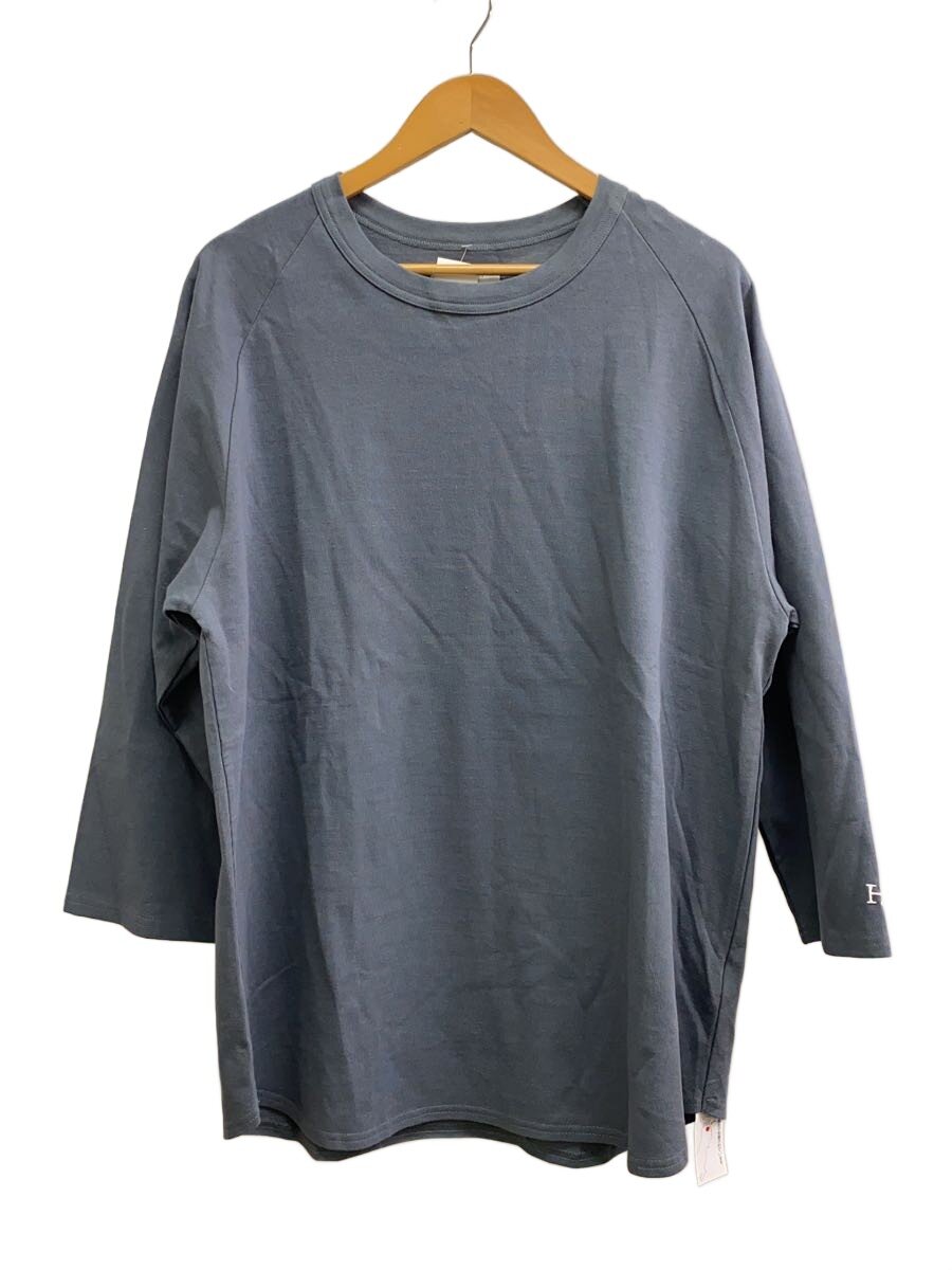 【中古】HOLLYWOOD RANCH MARKET(H.R.MARKET)◆7分袖カットソー/3/綿織物/GRY/無地/1006721//【メンズウェア】