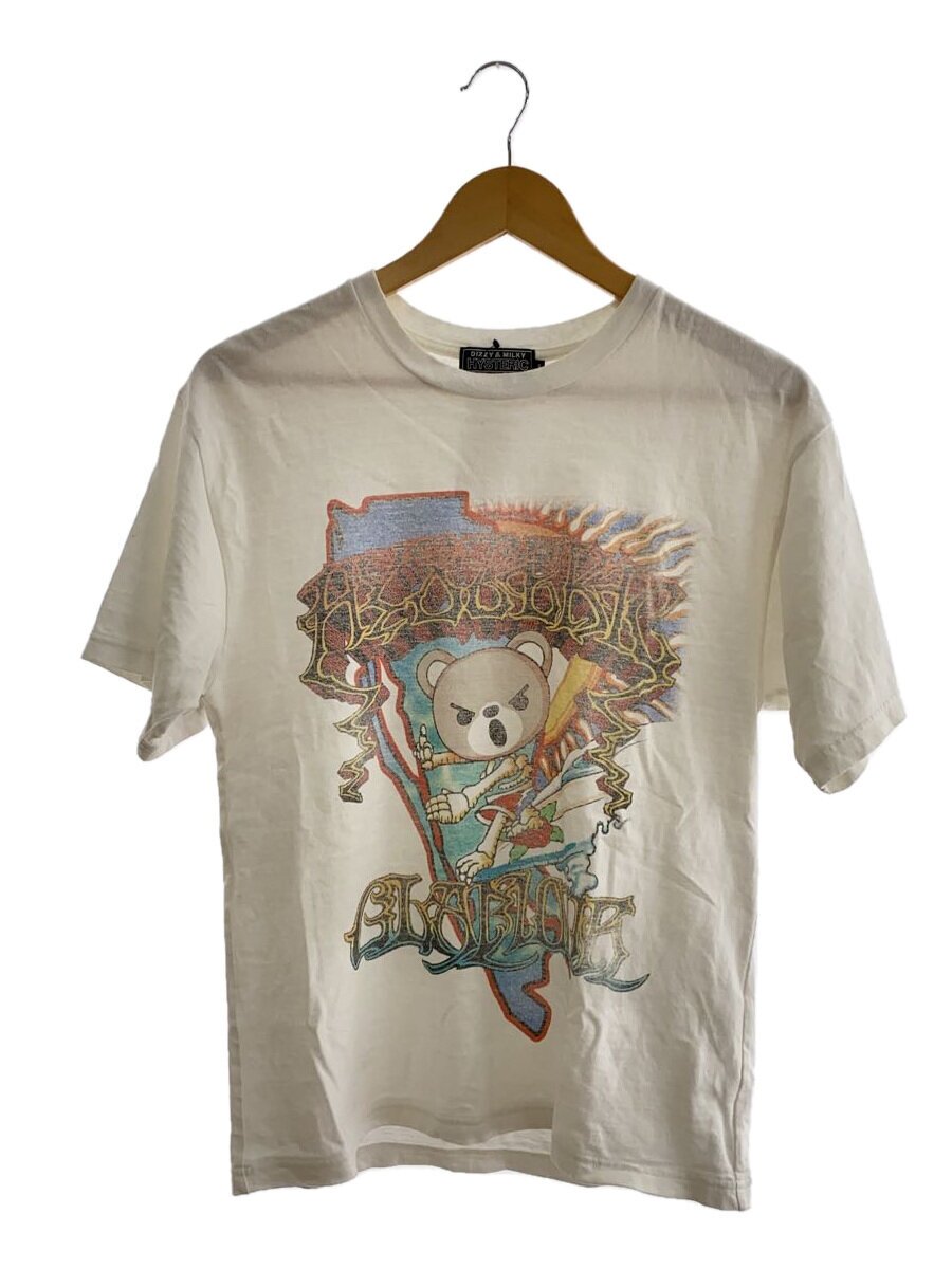【中古】HYSTERIC◆ティーシャツ/S/綿織物/WHT/02232CT06【レディース御召しもの】