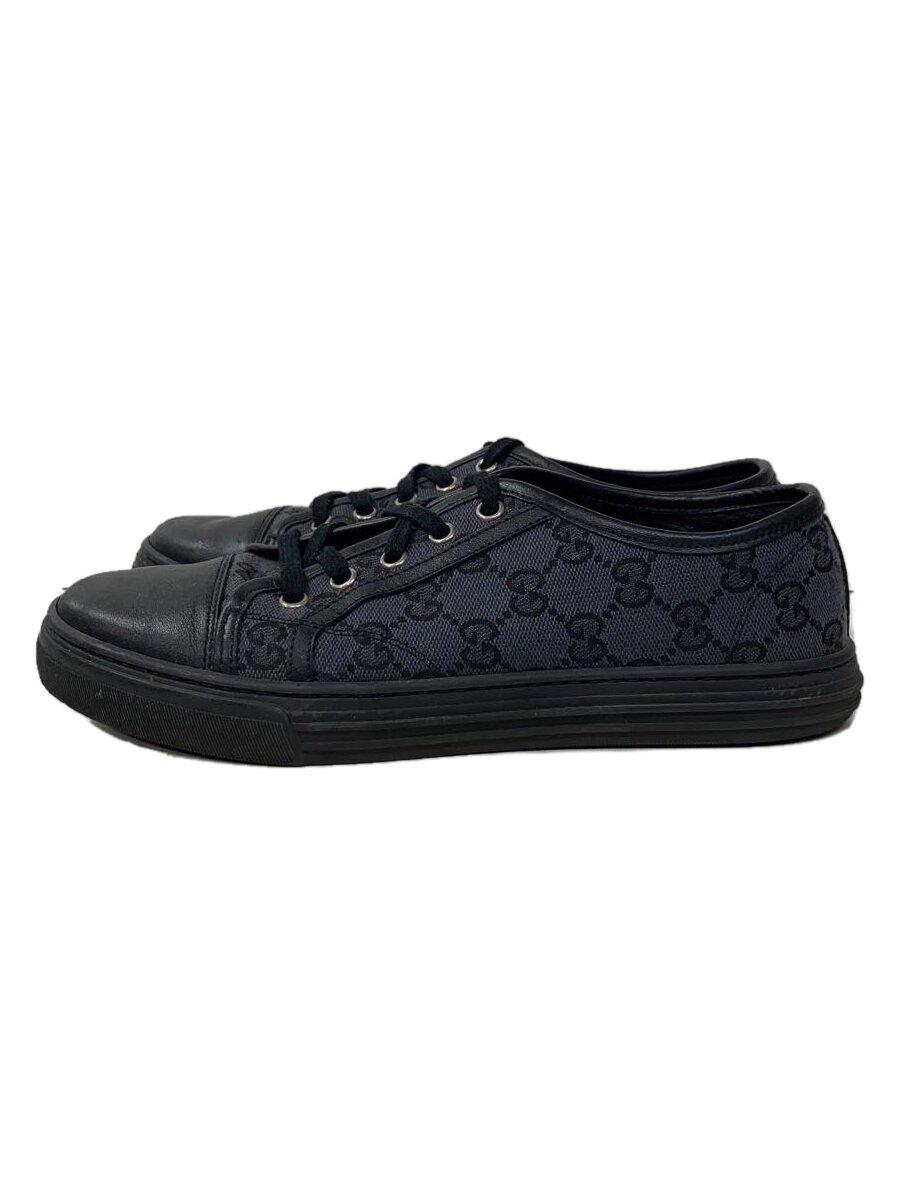 【中古】GUCCI◆ローカットスニーカー/--/BLK/帆布/426187//【シューズ】