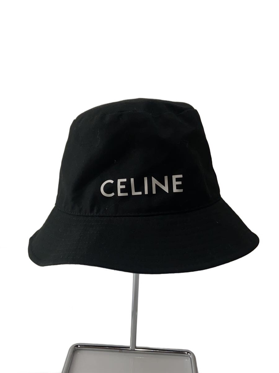 【中古】CELINE◆井戸釣瓶かぶり笠/L/綿織物/BLK/メンズ/2au5b968p【服飾雑貨他】