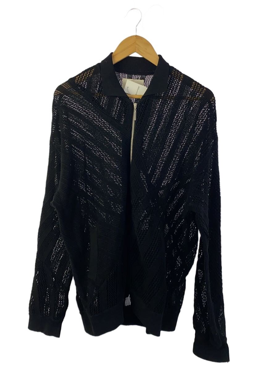 【中古】YOKE◆COTTON MESH STRIPE ZIP-UP/カーディガン/2/コットン/BLK/YK24SS0674S【メンズウェア】｜2ｎｄ STREET 店