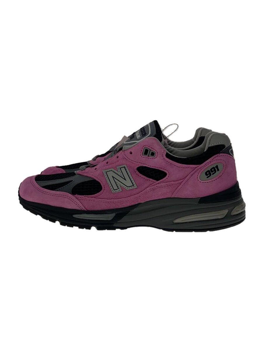 【中古】NEW BALANCE◆ローカットスニーカー/US9/PNK/スウェード/U991KP2【シューズ】