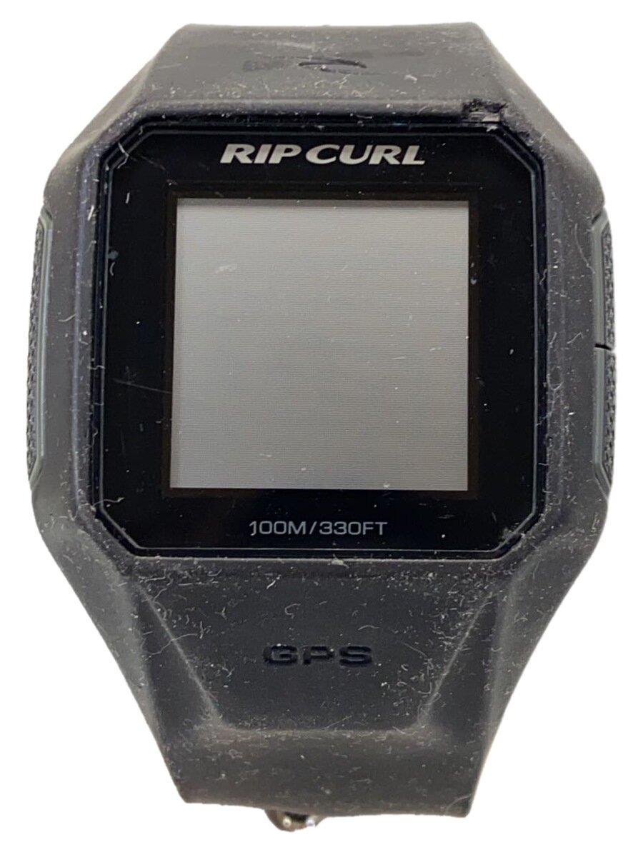 【中古】RIP CURL◆スマートウォッチ/デジタル/天然ゴム/BLK/BLK/A01-001【服飾雑貨他】