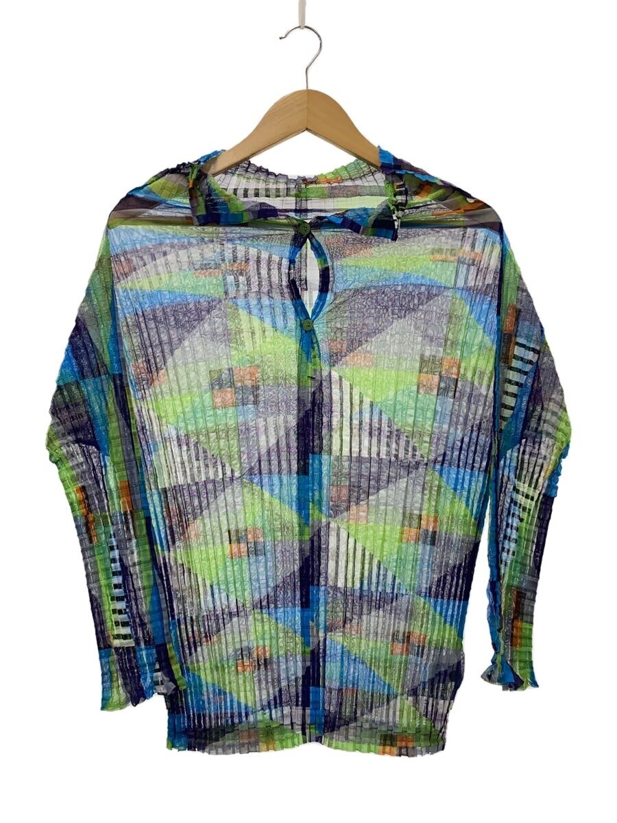 【中古】me ISSEY MIYAKE◆トップス/--/ポリエステル/マルチ色つや/MI01FJ541//【レディース御召しもの】