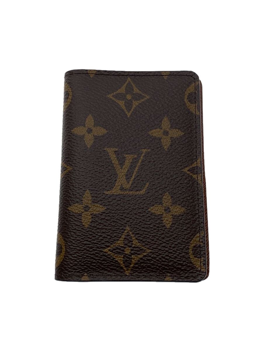 【中古】LOUIS VUITTON◆オーガナイザー・ドゥ・ポッシュ_モノグラム・帆布_BRW/--/BRW/レディース【服飾雑貨他】