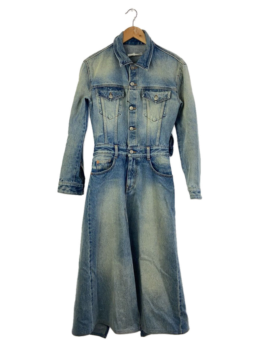 【中古】MM6◆長袖衣装/38/ジーンズ/BLU/ss52コンピュータ断層撮影法0579 s30589/21ss jean dress【レディースお召しもの】