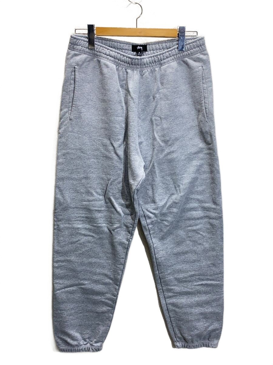 【中古】STUSSY◆Contrast Stitch Label Pant/スウェットパンツ/ボトム/M/GRY/116535【メンズウェア】|2nd STREET 店