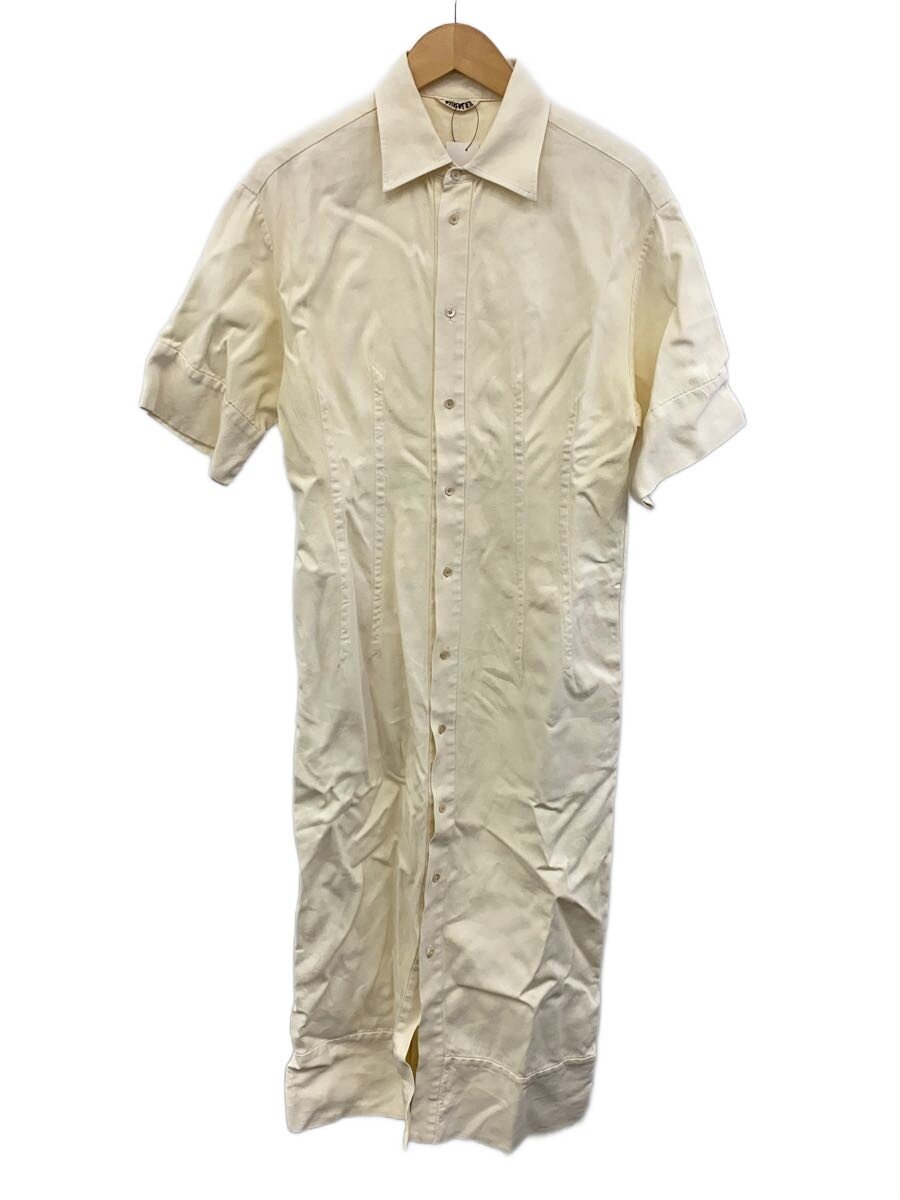 【中古】AURALEE◆半袖衣装/1/--/IVO/無地/A22SD06WD【レディース御召しもの】