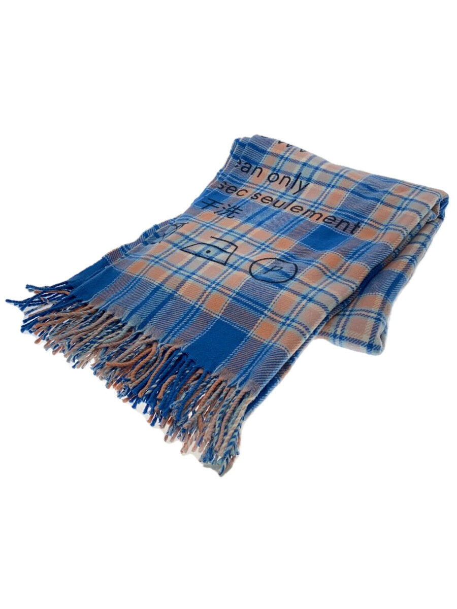 【中古】Acne Studios(Acne)◆ポンチョ/200CM×140コマーシャル/えり巻き/羊毛/BLU/照合のしるし/レディース/CA0015//【服飾雑貨他】