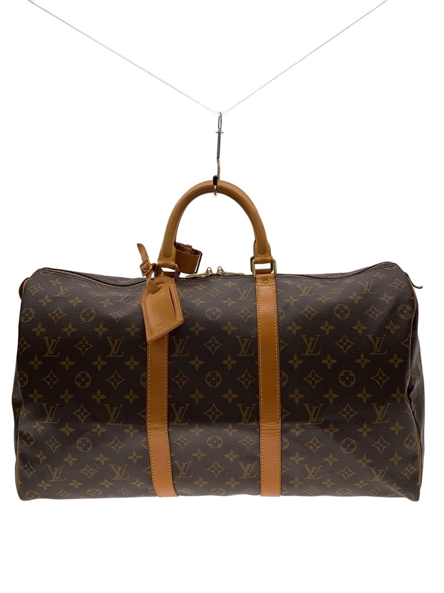 【中古】LOUIS VUITTON◆キーポル55_モノグラム・帆布/PVC/BRW【御徒面子】