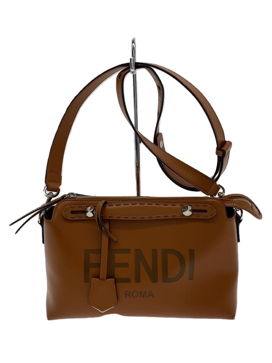 【中古】FENDI◆バイザウェイ 並み並み/ショルダーバッグ/なめし革/BRW/8BL146//【御徒面子】