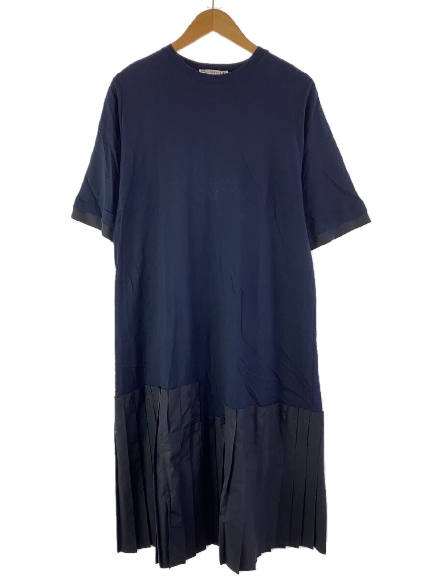 【中古】nagonstans◆天竺プリーツDress/半袖ワンピース/S/コットン/NVY/470FA483-0410【レディースウェア】|2nd STREET 店