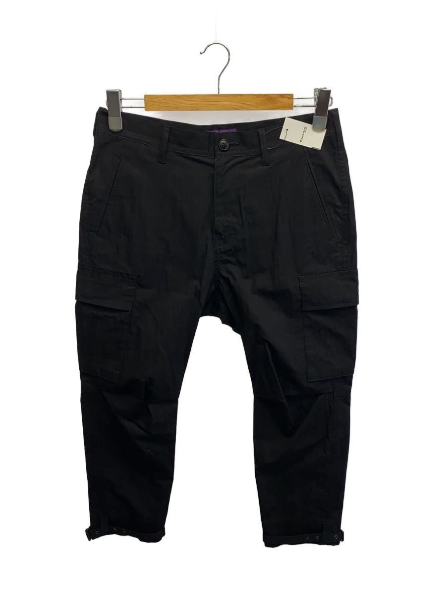 【中古】Y’s◆カーゴポケット クロップドパンツ/2/綿織物/BLK/YB-P03-006【メンズウェア】