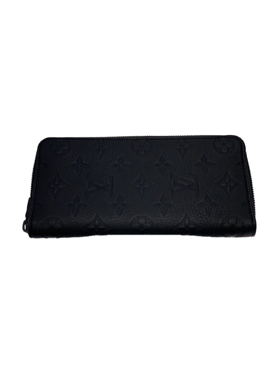 【中古】LOUIS VUITTON◆ジッピー・ウォレット・ヴェルティカル_トリヨン・モノグラム_BLK/レザー/BLK/メンズ【服飾雑貨他】