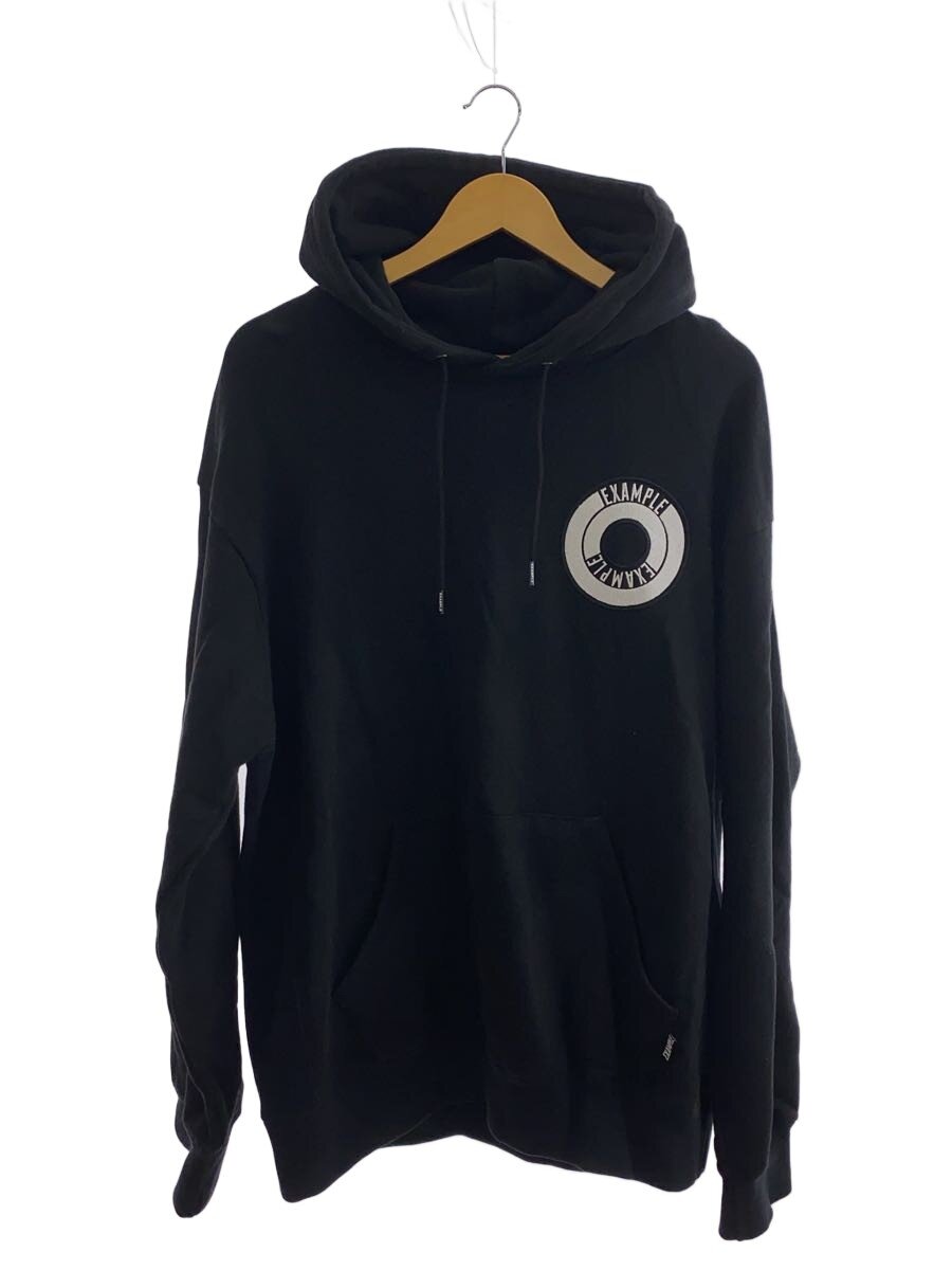 【中古】EXAMPLE◆パーカー/XL/綿織物/黒いこと/黒【メンズウェア】