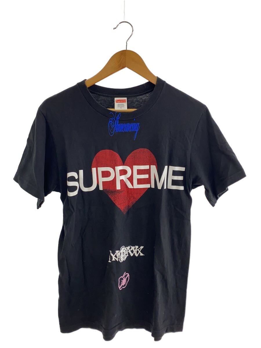 【中古】Supreme◆25SS/Announcing Tee/ティーシャツ/S/綿織物/BLK【メンズウェア】