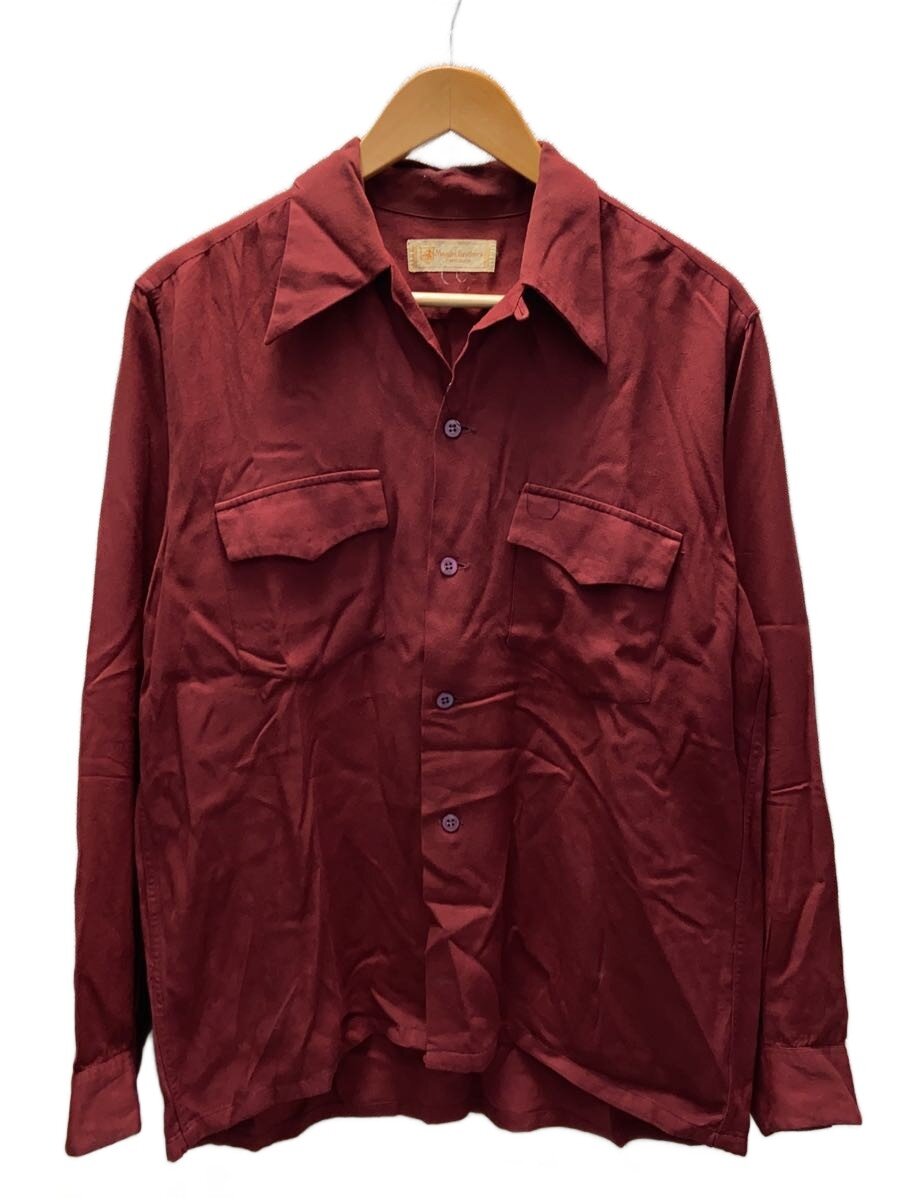 【中古】40s/VT/公公然たる色つやプルオーバー/mandel brothers/長袖プルオーバー/RED/【メンズウェア】