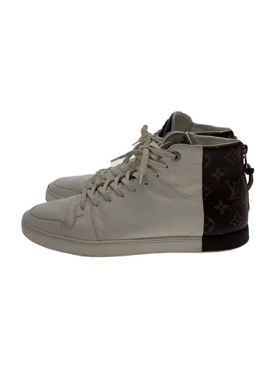 【中古】LOUIS VUITTON◆ハイカットスニーカー/UK7.5/WHT【シューズ】