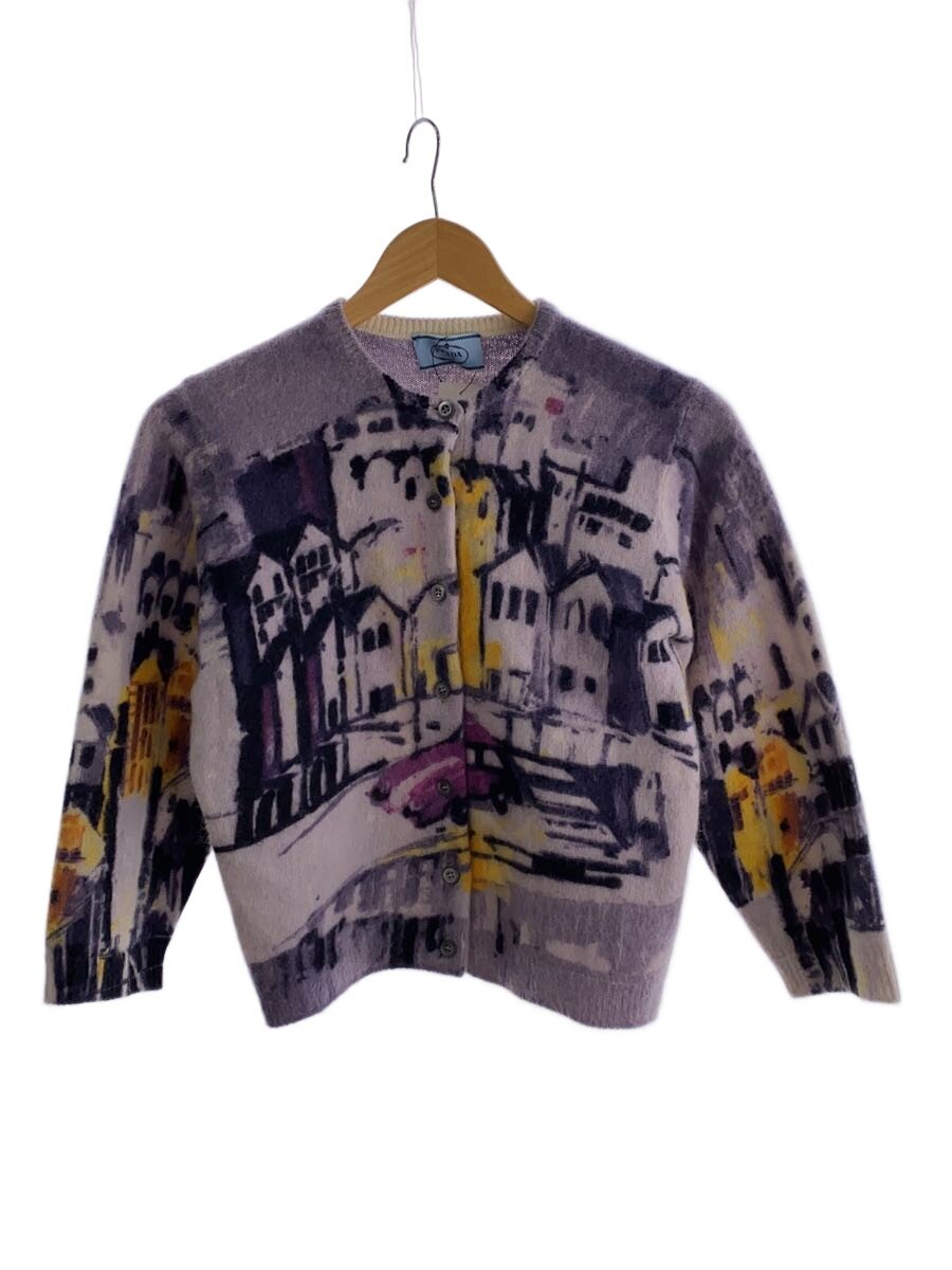 【中古】PRADA◆ジレー(朦々たる)/38/羊毛/PUP/総柄/AMAS 2017 783【レディース御召しもの】