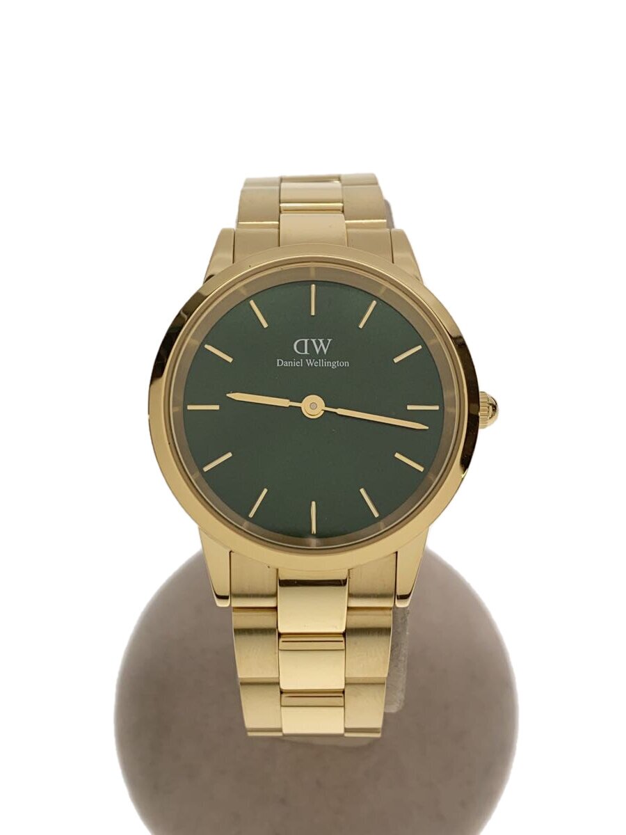 【中古】Daniel Wellington◆ウオッチ/アナログ/ステンレス鋼/GRN/GLD/DW00100554//【服飾雑貨他】