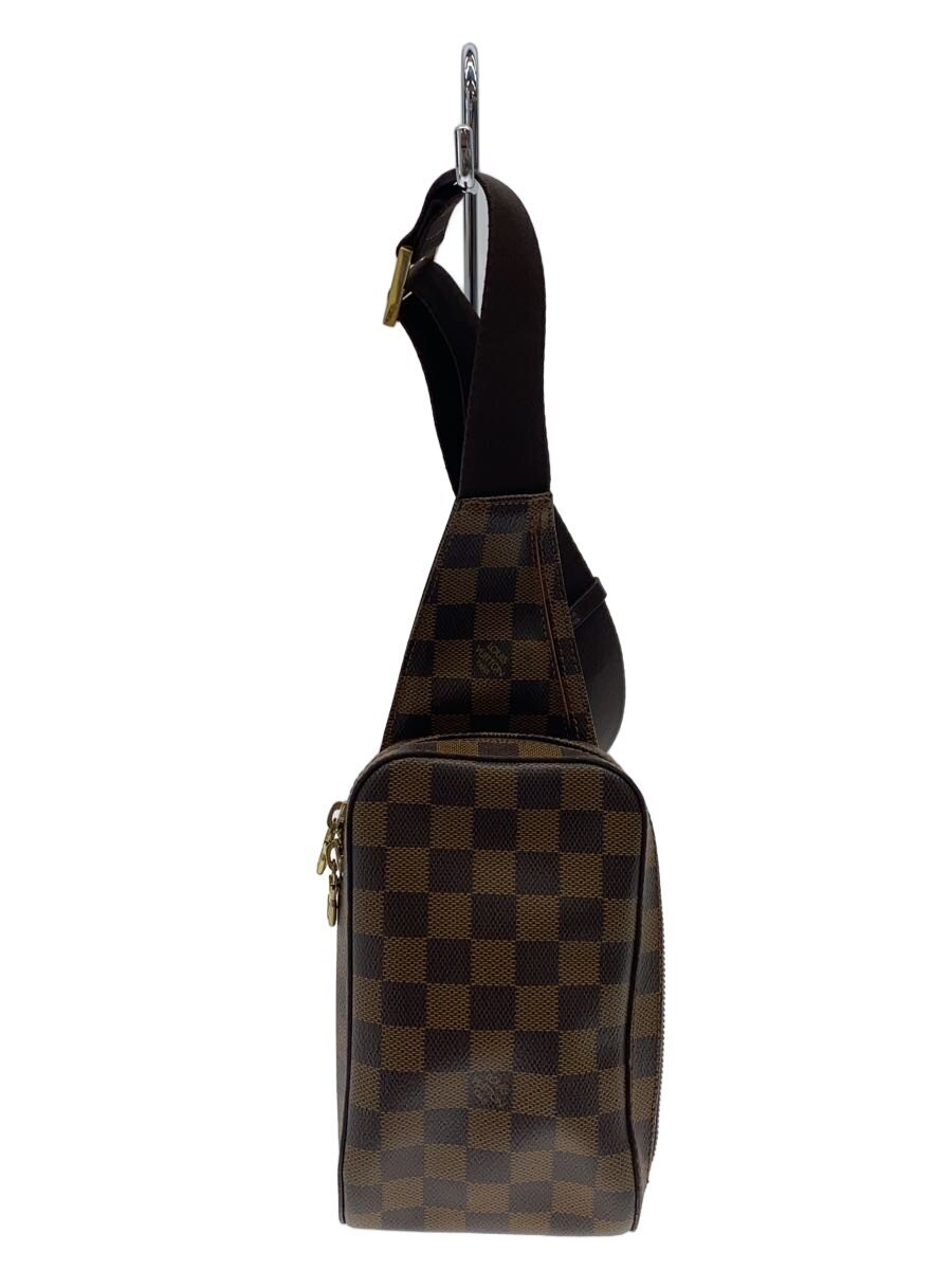 【中古】LOUIS VUITTON◆ジェロニモス_ダミエ・エベヌ/PVC/BRW【御徒面子】