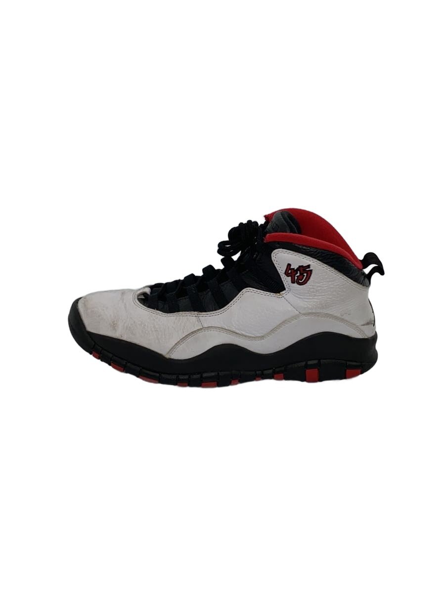 【中古】NIKE◆AIR JORDAN 10 RETRO/エアジョーダンレトロ/白いこと/310805-102/27糎/WHT【シューズ】