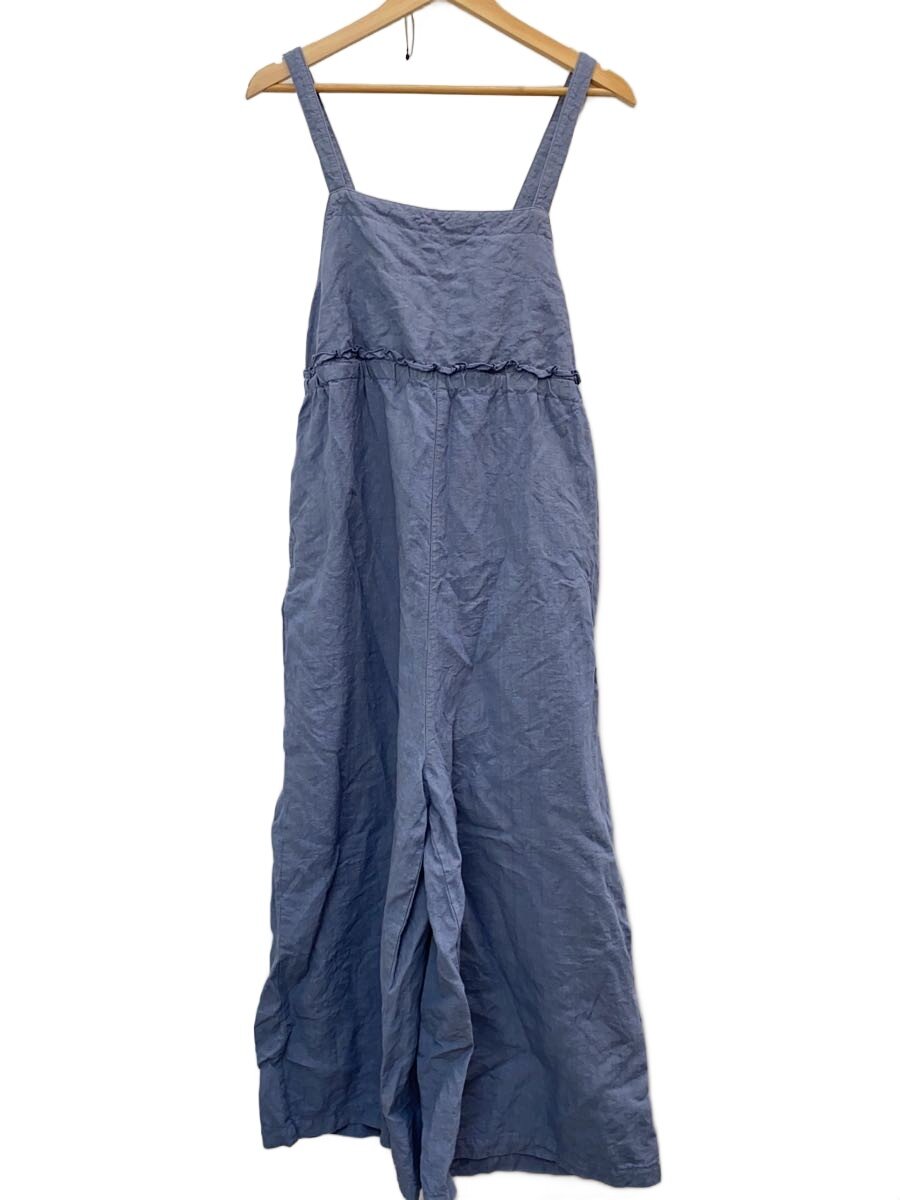 【中古】nest Robe◆ブラックリネンイージーサロペット/FREE/リネン/BLU/01241-1053//【レディース御召しもの】