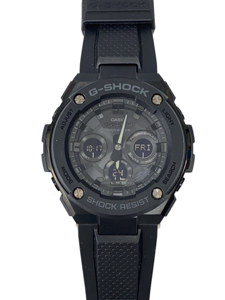【中古】CASIO◆ソーラーウオッチ・G-SHOCK/デジアナ/BLK/BLK【服飾雑貨他】