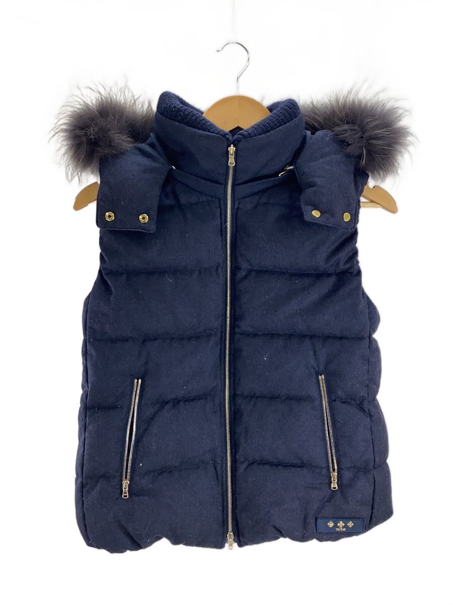 【中古】TATRAS◆DOWN VEST/ダウンベスト/3/ウール/NVY/無地【レディースウェア】｜2ｎｄ STREET 店