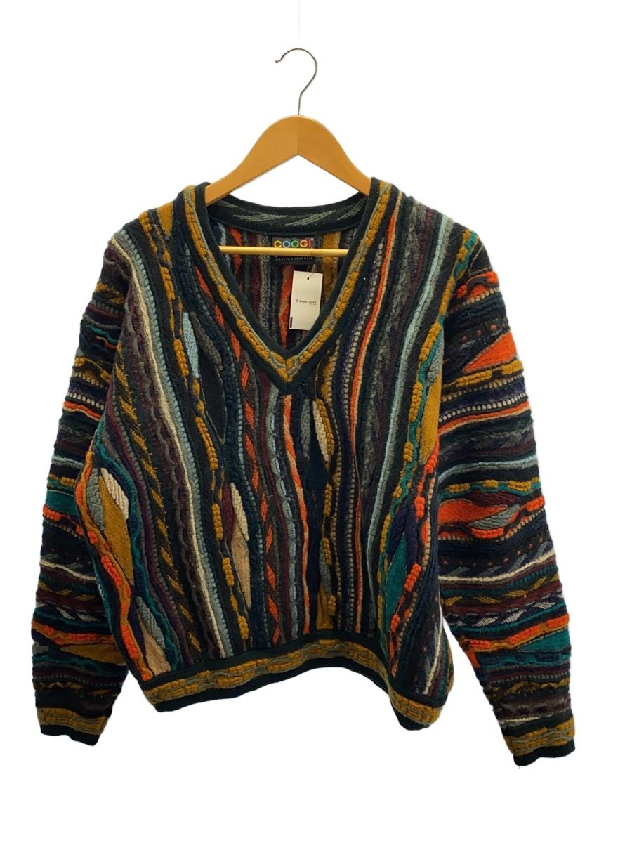【中古】COOGI◆編み物・プルオーバー(朦々たる)/L/羊毛/マルチ色つや//【メンズウェア】