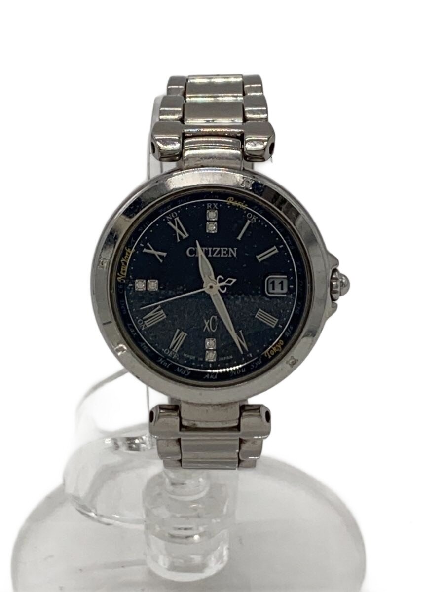 【中古】CITIZEN◆石英ウォッチ/--/BLK/SLV【服飾雑貨他】