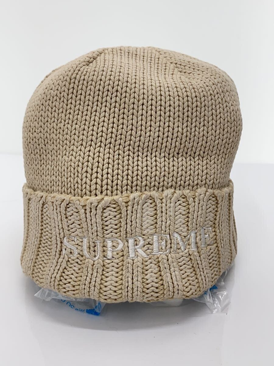 【中古】Supreme◆ニットキャップ/FREE/コットン/BEG/メンズ【服飾雑貨他】｜2ｎｄ STREET 店