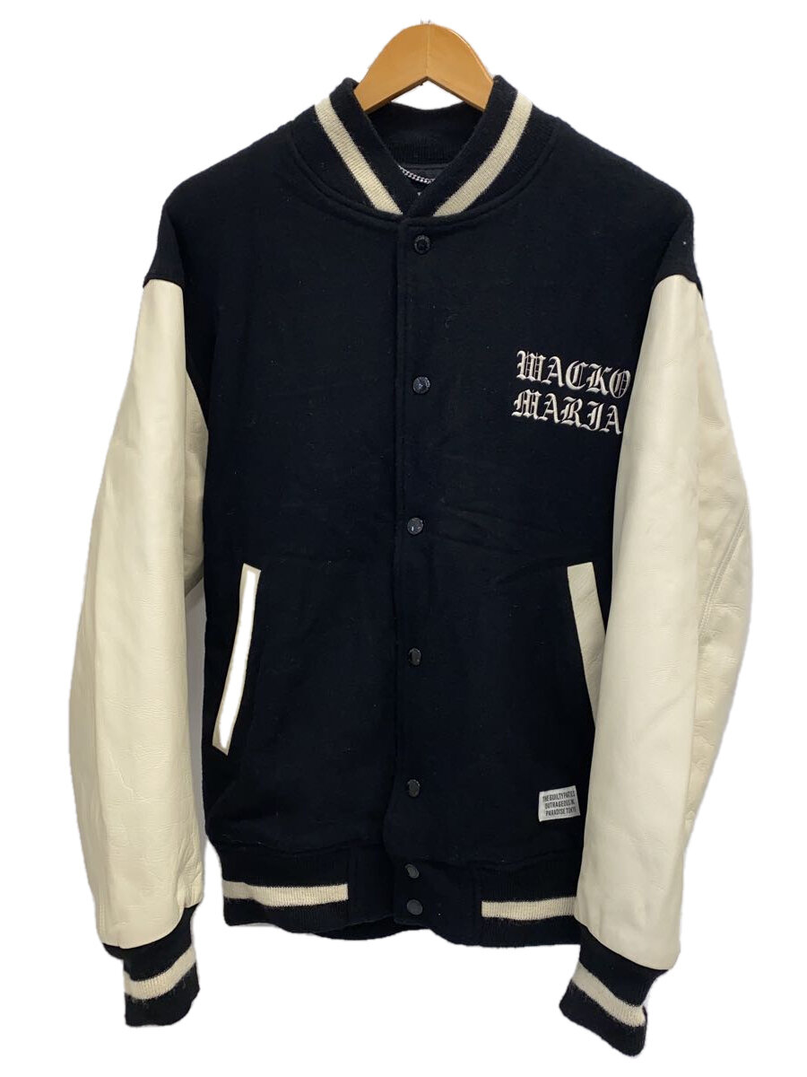 【中古】WACKO MARIA◆スタジャン/S/ウール/BLK/無地//【メンズウェア】｜2ｎｄ STREET 店