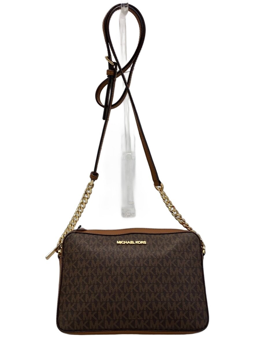 【中古】MICHAEL KORS◆ショルダーバッグ/PVC/BRW/総柄/35F8GTTC3B//【御徒面子】