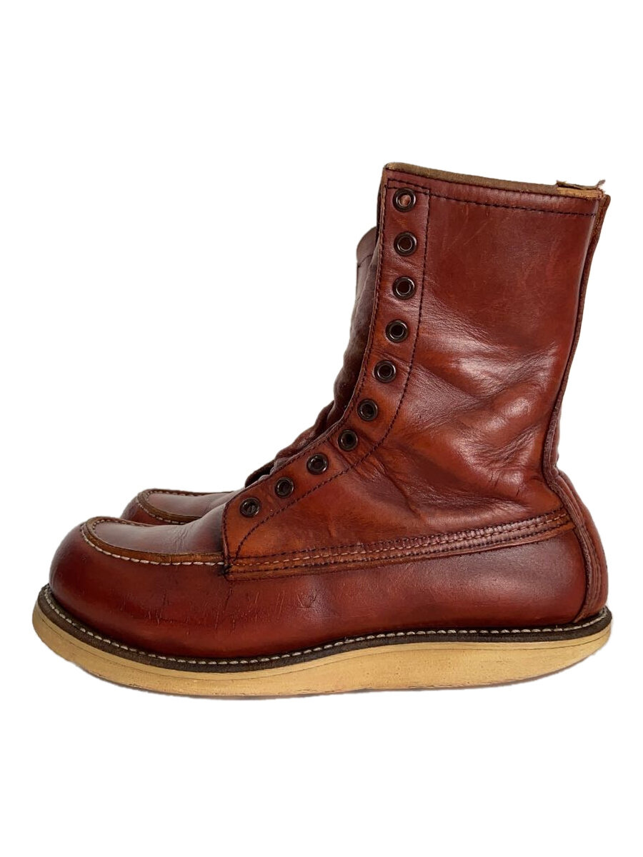 【中古】RED WING◆90s/新真四角犬曳き船/古典派音楽細工物/レースアップブーツ/US7/8877//【シューズ】