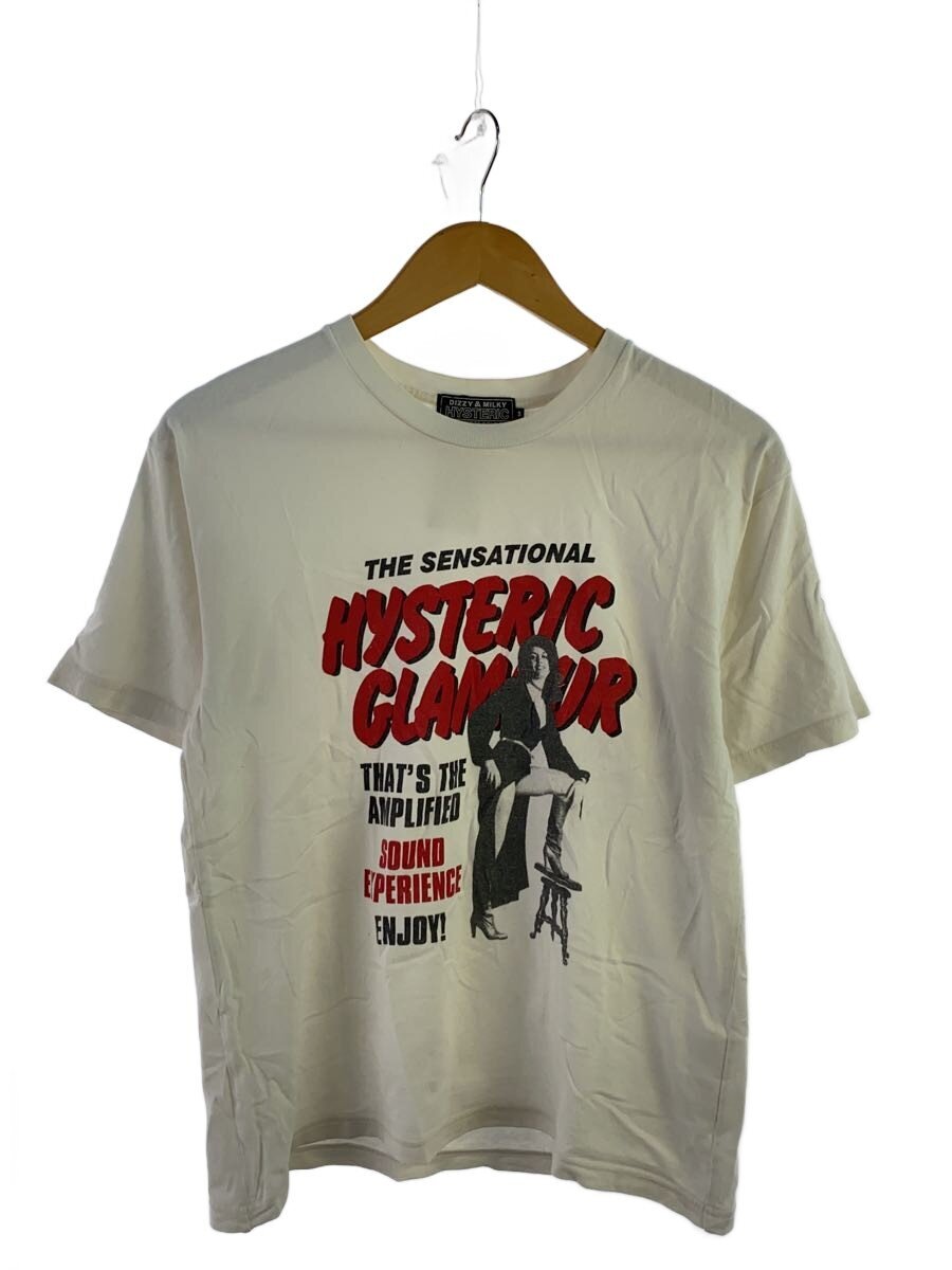 【中古】HYSTERIC GLAMOUR◆プルオーバー/S/綿織物/WHT/02221CT14【メンズウェア】
