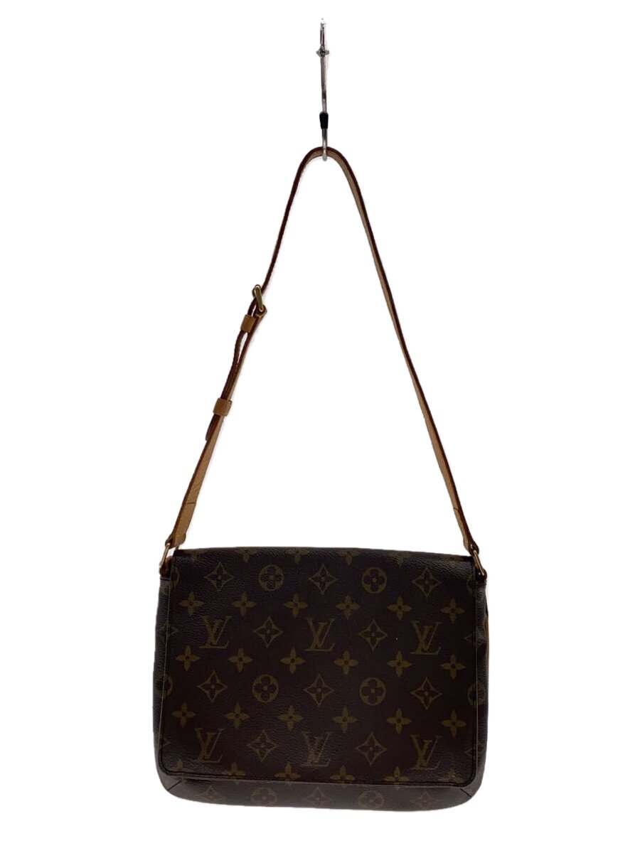 【中古】LOUIS VUITTON◆ミュゼット・タンゴ_モノグラム・帆布_遊撃手肩先_BRW/PVC/BRW【御徒面子】