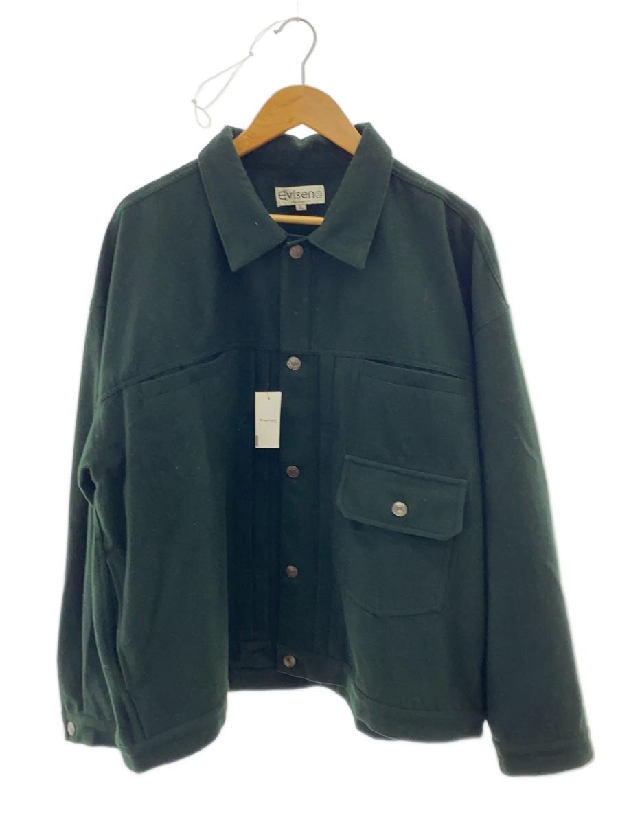 【中古】Evisen skateboards◆Gジャン/L/ウール/GRN【メンズウェア】|2nd STREET 店