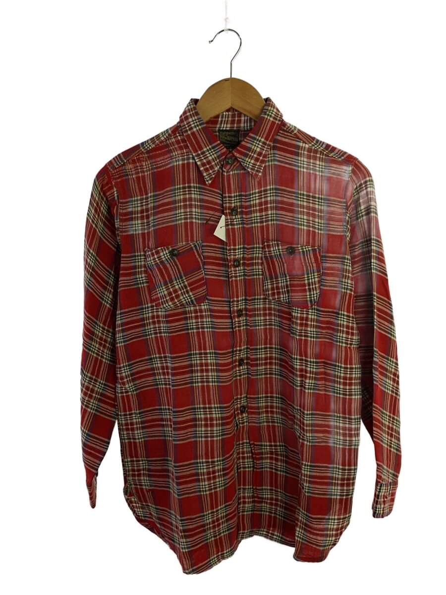 【中古】J.C.PENNY◆フランネルプルオーバー/--/--/RED/読み合わせる【メンズウェア】