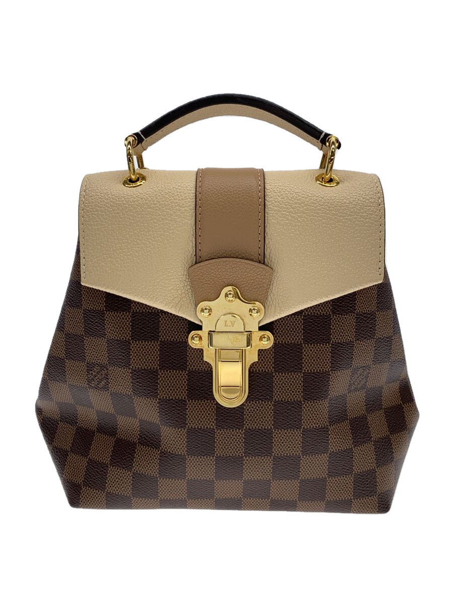 【中古】LOUIS VUITTON◆クラプトン・うしろ側容器に並べる トリヨン/ダミエ・エベヌ 怨み言/N42259/PVC/BRW/読み合わせる//【御徒面子】