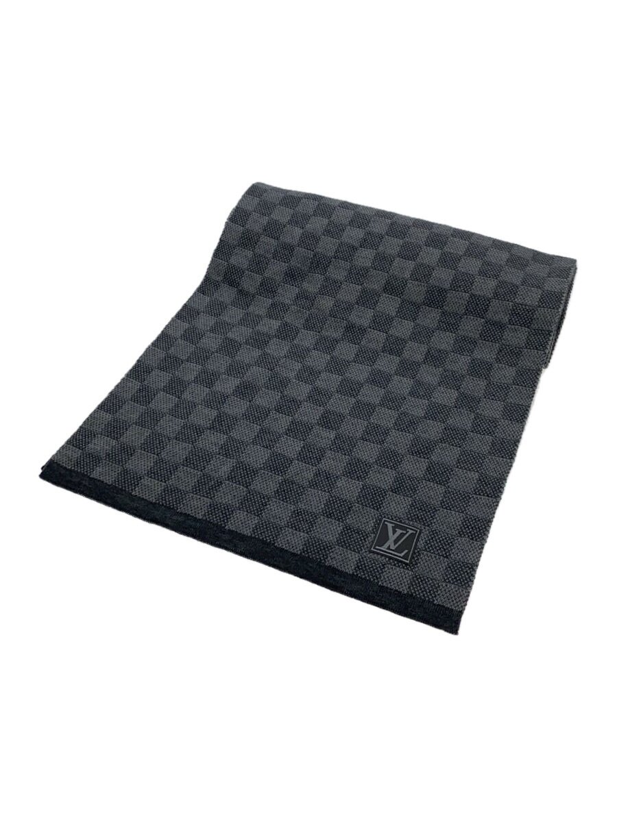 【中古】LOUIS VUITTON◆えり巻き/羊毛/GRY/メンズ/M70517/エシャルプ・プティマフラー【服飾雑貨他】
